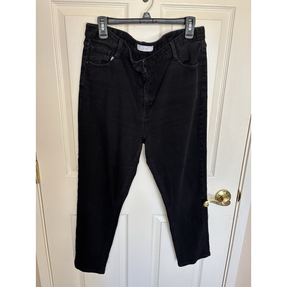 Women's Oak & Fort Black Denim‎ Cropped Jeans High Rise Size 30